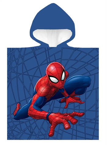 Billede af Badeponcho - Spiderman - 100% Bomulds børnehåndklæde - 50x100 cm - hos Shopdyner.dk